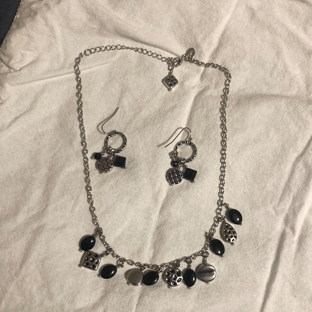 Lia Sophia necklace and earrings.